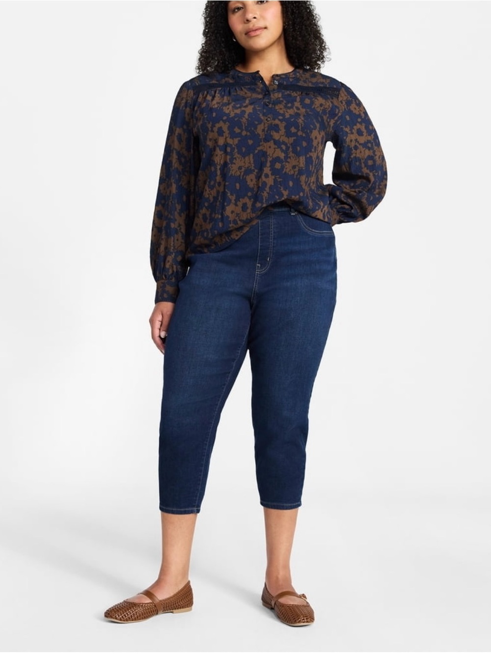 Time and Tru Women's Capri Jeggings Pull-On Stretch Pants XXXL Plus Size